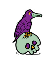 Crow and Skull