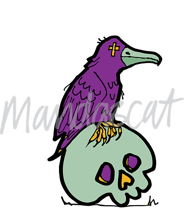 Crow and Skull
